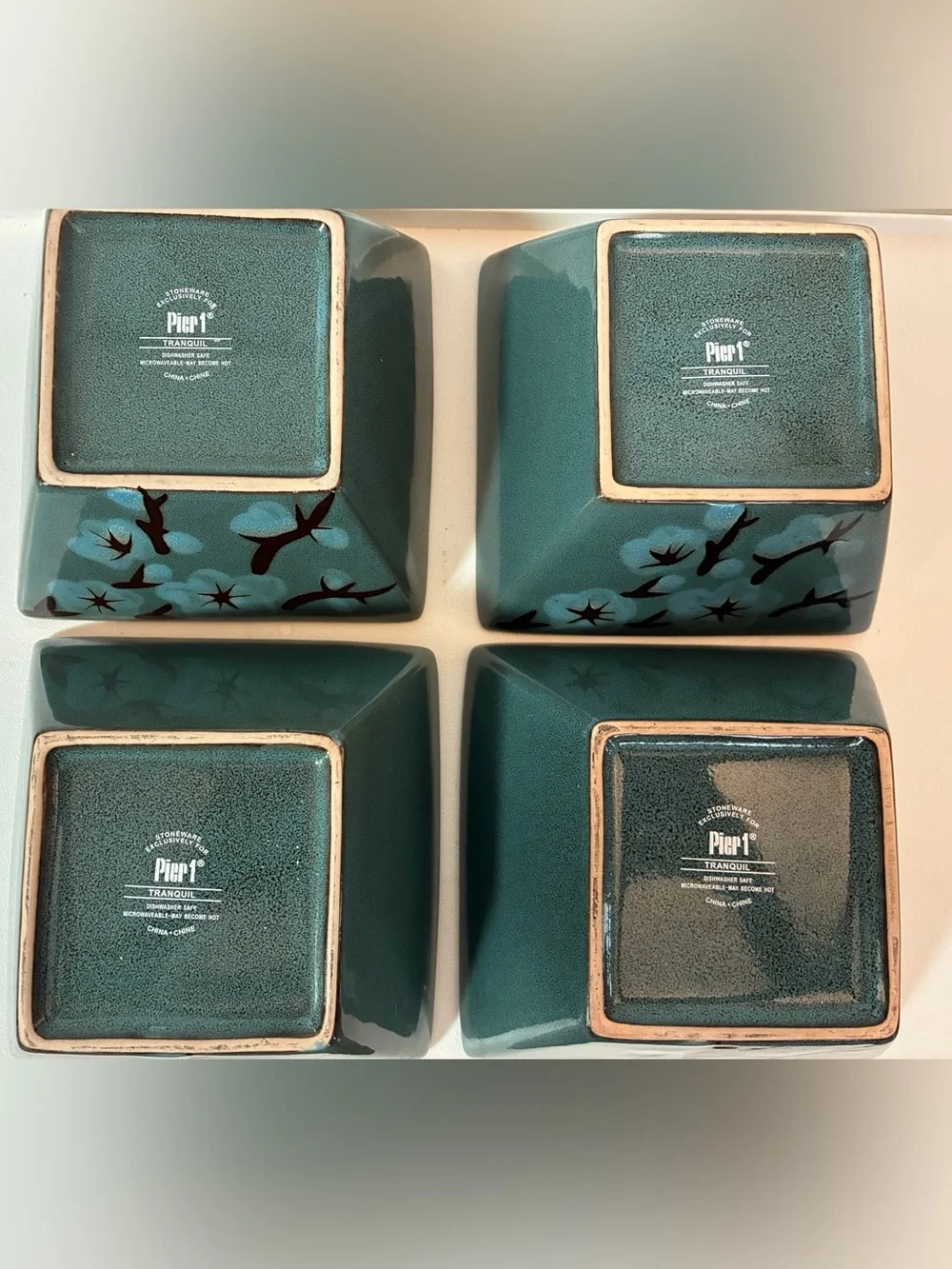 Set of 4 Pier 1 Imports Tranquil 6